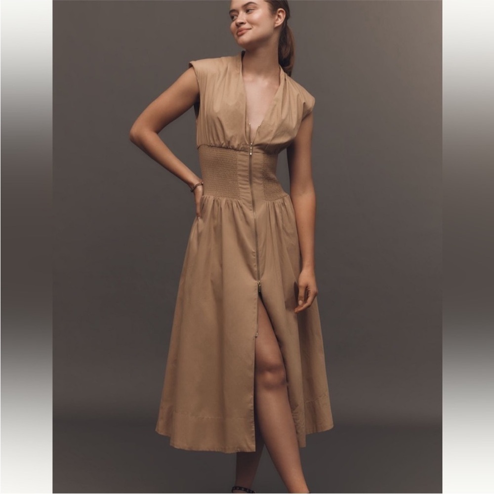 Anthropologie Tommie Cap Sleeve Shirt Dress Size Large NWT - Picture 2 of 13